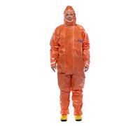Dräger SPC 4400 CLF Limited Traje de protección reutilizable contra polvo y líquidos | Alta resistencia a la pintura y productos químicos, naranja, XXXL