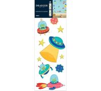 Draeger - Sticker Mural Vaisseaux spaciaux et Martiens - Homesticker - Décoration Chambre Enfant Salle de Jeux - Moyen Format