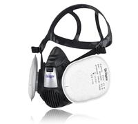 Dräger X-plore 3500 incl. 2x Pure P3 Filter - Mascarilla de protección respiratoria media máscara para construcción, renovación, lijado - Mascarilla contra polvo fino, partículas - Talla M