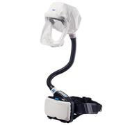 Dräger X-plore 8500 PAPR, aparato respiratorio, aprobado por NIOSH, IP 65, capó corto L/XL, batería de iones de litio, manguera flexible