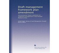 Draft management framework plan amendment: environmental impact statement on rangeland management in the Roswell Resource Area