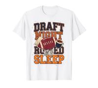 Draft Night Arruined My Sleep Fantasía Fútbol Humor Camiseta