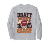 Draft Night Arruined My Sleep Fantasía Fútbol Humor Manga Larga