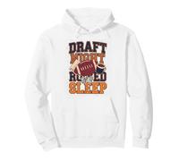 Draft Night Arruined My Sleep Fantasía Fútbol Humor Sudadera con Capucha