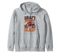 Draft Night Arruined My Sleep Fantasía Fútbol Humor Sudadera con Capucha