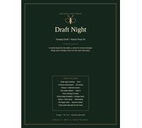 Draft Night: Fantasy Draft + Watch Party Kit: Fill-In Snake Board, Roster Sheets, Bingo Cards and Sunday Scorecards (2026)