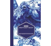 Draftcraft Book: Blue Octopus Illustration Notebook: Detailed Marine Art Design | College Ruled Lined Notebook with Header | 6×9 Writing Journal for Notes, Study, Journaling, and Creative Work