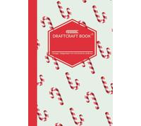 Draftcraft Book: Candy Cane Notebook - College Ruled Lined Journal for Work, School, or Everyday Writing: Festive Candy Cane Pattern - Sweet Holiday Design for Christmas Lovers and Creative Writers