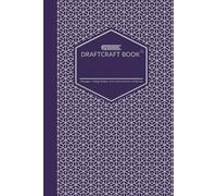 Draftcraft Book: Purple Hexagon Geometric Pattern Notebook: Modern Silver Hex Design | College Ruled Lined Notebook with Header | 6×9 Writing Journal for Notes, Work, Study, Planning, and Everyday Use