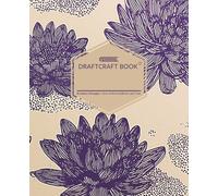 Draftcraft Book: Water Lily Notebook - College Ruled, 160 Pages, 7.5 x 9.75" Lined Journal for School, Work, or Writing: Elegant Botanical Cover with ... Students, Professionals, and Everyday Writing