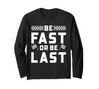 Drag Racing Be Fast Or Last Checkered Flag Racer Lema Manga Larga