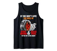 Drag Racing Burnt Rubber Race Fuel Ruidoso Motor Neumático Humor Camiseta sin Mangas