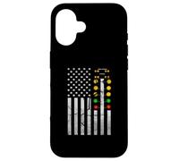 Drag Racing Flag American Drag Racer Drag Strip Luz de árbol Carcasa para iPhone 16