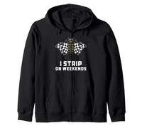 Drag Racing Me Desnudo los Fines de Semana Comenzando Tree Racer Humor Sudadera con Capucha