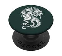 Dragn Banjo Player Bluegrass Fantasy PopSockets PopGrip Adhesivo