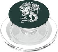 Dragn Banjo Player Bluegrass Fantasy PopSockets PopGrip para MagSafe