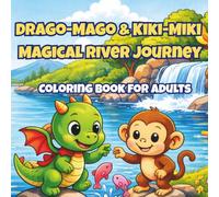 Drago-Mago & Kiki-Miki Magical River Journey: A Cozy Kawaii Fantasy Coloring Book for Adults with Cute Animal Friends, Magical River Scenes, Relaxing and Stress-Relief Coloring Pages