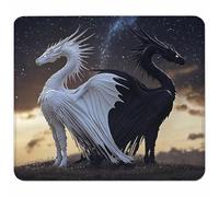 Drago Tappetino Mouse Piccolo 260x220x3mm, Tappetino Scrivania con Bordo Cucito, Mousepad Impermeabile e Antiscivolo, Pratica e Facile da Pulire, Accessori Gaming, Regalo Uomo, Cielo Stellato 3-9894