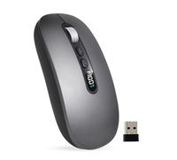 DragoBud Ratón inalámbrico AI con grabadora de voz y audio, mouse Bluetooth inalámbrico para MacBook/PC/portátil, diseño silencioso, recargable USB-C de 2.4 GHz, escritura/resumen/traducción de