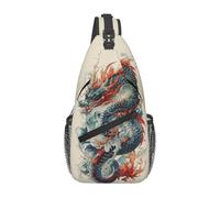 Dragón 11 Mujer Hombre Mochilas De Hombro Pequeño Mochila Bandolera Antirrobo Sling Bag Para Acampar Uso Diario Senderismo Correr