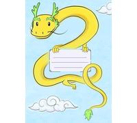 Dragon 3 Line Writing Notebook A5 - Primary Ruled: 32 Pages | School Exercise Book | Bolded middle lines | Primary Writing Notebook | Softcover