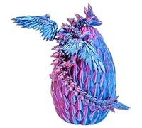 Dragon 3D, Huevo de Dragón Impreso, Dragones Juguete Articulados, Figura Decorativa para Mesa, Articulaciones Flexibles, Regalos de Pascua, Adecuado para Automóviles, Oficinas y Decoración