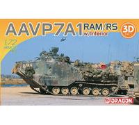 DRAGON 1/72 KIT MODELO MILITAR TANQUE AAVP7A1 RAM/RS W/INTERIOR 1:72