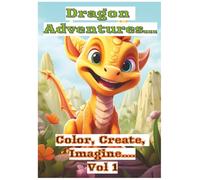 Dragon Adventure Activity Colouring Book - Volume 1: Color, Create, Imagine...
