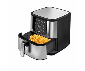 Dragon Air Fryer - Bastilipo - Freidora sin aceite 5,5L -Freidora de aire caliente con 7 programas -Con una potencia de 1800W y 60 min de temporizador - Pantalla LED - Sin BPA ni PFOA (AF-1800-0746)