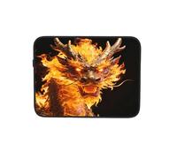 Dragon and Fire On Dark - Funda para ordenador portátil, tablet, maletín para el trabajo, 12 pulgadas