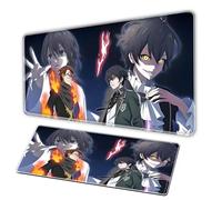 Dragon anime mouse pad, large gaming keyboardpad, gaming mousepad XXL rubber anti slip base - stitched edges - smooth surface - Office mousepad - PC portátil accessories (F, 31,5 x 15,7 in)