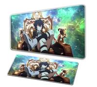 Dragon anime mouse pad, large gaming keyboardpad, gaming mousepad XXL rubber anti slip base - stitched edges - smooth surface - Office mousepad - PC portátil accessories (B, 31,5 x 15,7 in)