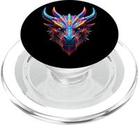 Dragon Art para los Amantes de los Dragones Cabeza de dragón PopSockets PopGrip para MagSafe
