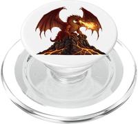 Dragon Art para los Amantes de los Dragones Dragón Que Respira PopSockets PopGrip para MagSafe