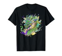 Dragón Arte Ilustración Asiático Chino Japonés Estilo Camiseta