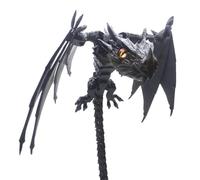 Dragón articulado con alas, Dragón impreso en 3D, realista de impresión 3D - Decoración articulada del hogar del dragón Fidget con articulaciones móviles para aliviar el estrés de los amantes y