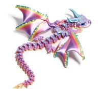 Dragón Articulado con Alas Impreso en 3D - Fidget spinner Flamewing, juguete de Cómo entrenar tu dragón, Dragon Juguete Flexible con Articulaciones Móviles, Decoración Hogar y Oficina, Regalo Navidad