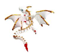 Dragón Articulado Con Alas,Modelo De Dragón Articulado Móvil Con Alas | Figura Animal Coleccionable Accesorios para el Hogar Para Oficina Escritorio Decoración Estante De Mesa