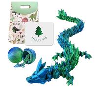 Dragón Articulado Impreso en 3D Huevos de Dragón en 3d Con Dragón en el Interior Huevo de Dragón 3D Impreso Figura de Dragón Huevo Bolsa de Regalo Tarjeta Regalo Único 22 cm