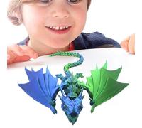 Dragón Articulado Impreso en, Dragón de | Juguetes de dragón de - Juguete antiestrés con impresión y articulaciones móviles