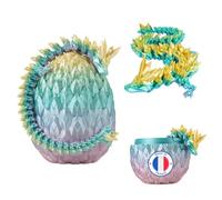 Dragón Articulado Rainbow y Huevo de Dragón Impreso en 3D - Decoración de Universo Fantástico Fidget Toy Idea Decoración para Casa Habitación Sala de Estar Niños Figura Kawaii