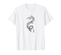 Dragón asiático Fresco con Caracteres Chinos Camiseta