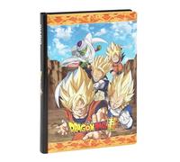 DRAGON BALL - Agenda escolar oficial Dragon Ball, diario de 12 meses ideal para la escuela primaria, con tapa acolchada y 320 páginas interiores impresas a color, 13 x 17,8 h, negro