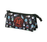 Dragon Ball (Bola de Dragón) Androids-Estuche Portatodo Triple ECO, Negro, 23 x 11 cm