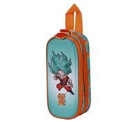 Dragon Ball (Bola de Dragón) Blue-Estuche Portatodo 3D Doble, Multicolor, 22 x 9.5 cm