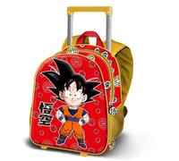 Dragon Ball (Bola de Dragón) Kintoun-Mochila con Ruedas Pequeña, Rojo, 26 x 34 cm, Capacidad 12,5 L