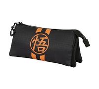 Dragon Ball (Bola de Dragón) Lining Ball-Estuche Portatodo Triple ECO, Negro, 23 x 11 cm