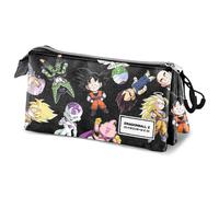 Dragon ball (bola de dragón) sd-estuche portatodo triple hs, negro, 2