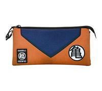 Dragon Ball (Bola de Dragón) Suit-Estuche Portatodo Triple ECO, Naranja, 23 x 11 cm