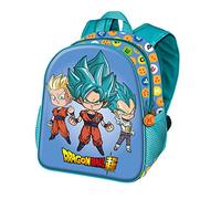 Dragon Ball (Bola de Dragón) Three-Mochila Basic, Azul, 31 x 39 cm, Capacidad 18.2 L